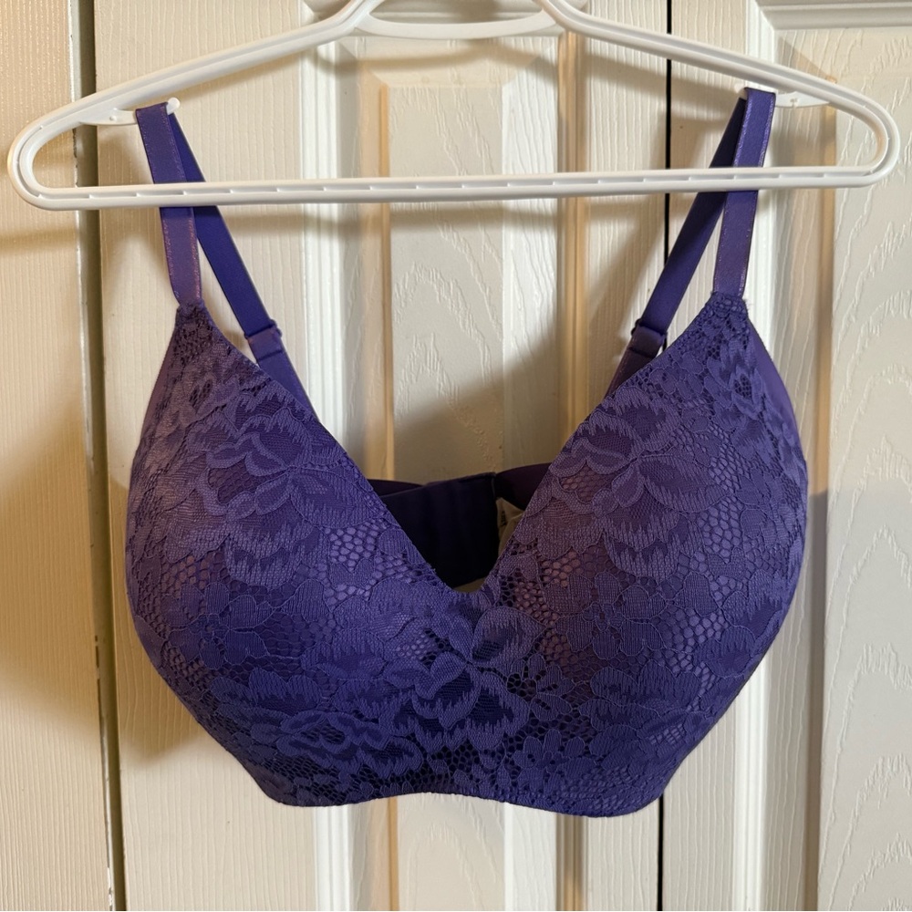 Knix Deep Purple Lace Bra